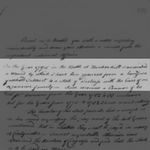 Excerpt of letter to Congress from American wounded at Battle of Bunker Hill