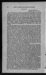 Confederate Report on the Battle of Hampton Roads