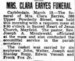 Clara Earyes Obit