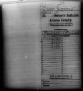US, Civil War Service Records (CMSR) - Confederate - Arizona, 1861-1865 record example