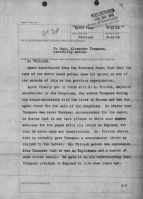 Old German Files, 1909-21 > Captain Alexander Thompson (#8000-2030)