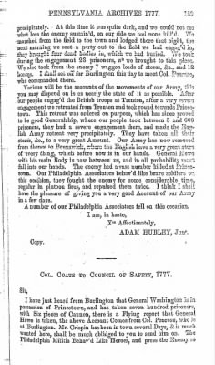 Thumbnail for Volume V > Pennsylvania Archives 1777