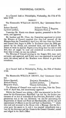 Volume VIII > Minutes of the Provincial Council