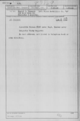 Old German Files, 1909-21 > Daniel P. Cennedy (#87869)