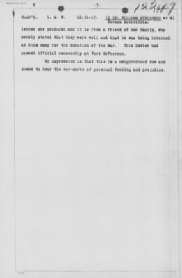 Old German Files, 1909-21 > William Steilberg (#122447)