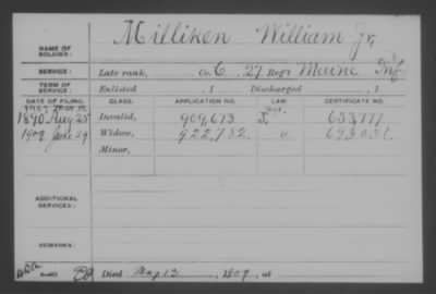 Company C > Milliken, William Jr.