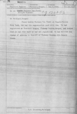Old German Files, 1909-21 > Lester Wallace Van Fleet (#8000-126256)