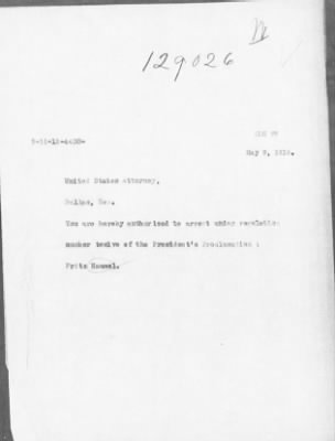Old German Files, 1909-21 > Fritz Hammel (#8000-129026)