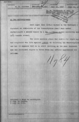 Miscellaneous Files, 1909-21 > 'Violators of Sec. 18 Selective Conscription Law (#11784)