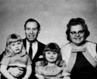 Roger, Leona, Christy and Kathy Thompson circa 1969
