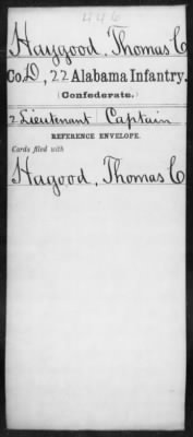 Thomas C > Haygood, Thomas C