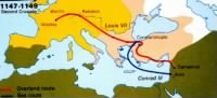 The path of the Second Crusade