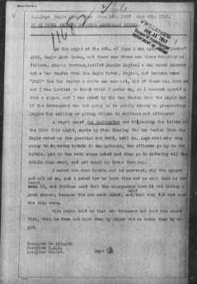 Thumbnail for Miscellaneous Files, 1909-21 > INTOXICATING LIQUOR AT FORT BENJAMIN HARRISON (#11682)