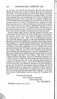 Volume I > Pennsylvania Archives 1734