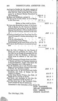 Volume I > Pennsylvania Archives 1735