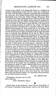 Volume I > Pennsylvania Archives 1736