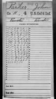 Civil War Service Records (CMSR) - Union - Colored Troops 2nd-7th Infantry record example
