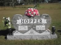 Hopper, LT and Cora gravestone