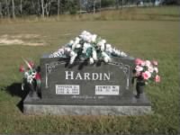 Hardin, James W and Vivian L tombstone