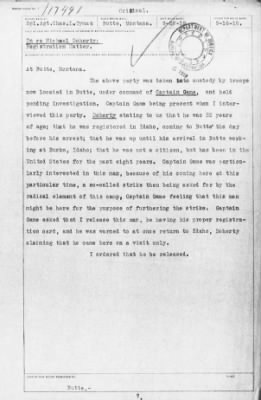 Old German Files, 1909-21 > Michael P. Doherty (#117491)