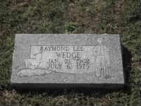 Wedge, Raymond Lee Tombstone