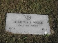 Poole, Thadeus S Tombstone