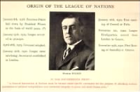 Origin of the League of Nations