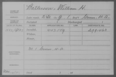 Company G > Batterson, William H.