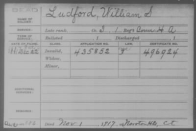 Company I > Ludford, William S.