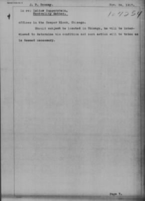 Old German Files, 1909-21 > Isidor Sopperstein (#107254)