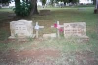 Tombstones of Etta Harriet Cox and Jacob Doctor Ramey