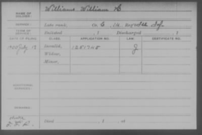 Company C > Williams, William H.