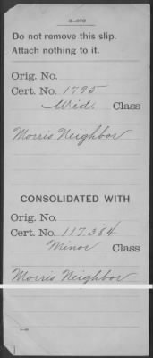 Thumbnail for Company [Blank] > Neighbor, Morris (WC1795)