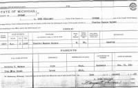 Birth Certificate - Stanley Eugene Watson