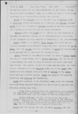 Old German Files, 1909-21 > Alleged Irregularities in Connection with Exemption by Local Exemption Board (#8000-69973)