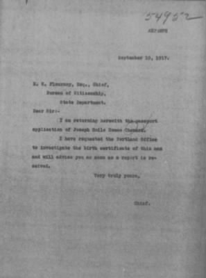 Old German Files, 1909-21 > Joseph Emile Romeo Chenard (#54952)