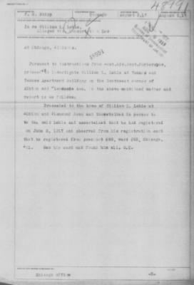 Old German Files, 1909-21 > William L. Lehle (#48991)