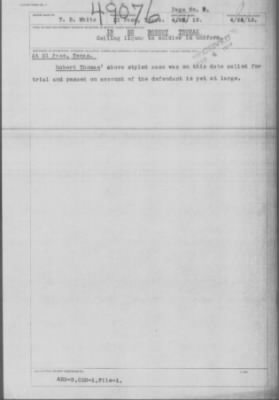 Old German Files, 1909-21 > Robert Thomas (#49076)