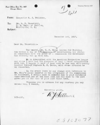 Old German Files, 1909-21 > Mr. C. F. Hill (#8000-103077)