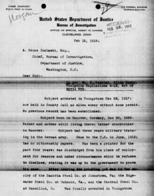 Old German Files, 1909-21 > Wm. Herman Kessler (#108331)