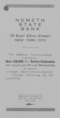Old German Files, 1909-21 > Various (#106059)