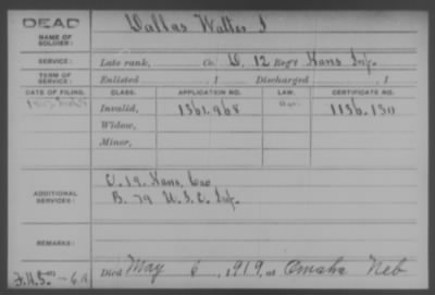 Company D > Dallas, Walter I.