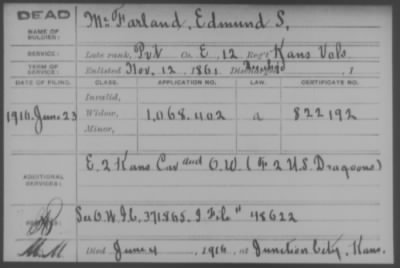 Company E > McFarland, Edmund S.
