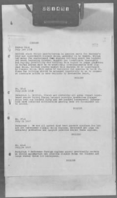 Thumbnail for A: Early History and General Organization of the AEF Air Service > 17: Cablegrams Exchanged Between GHQ and SOS, AEF, and the War Department Relating to Airplanes and Engines