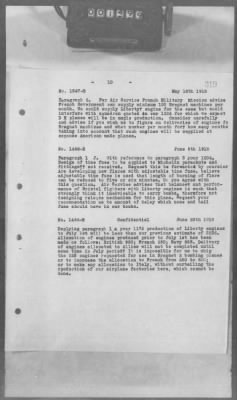 Thumbnail for A: Early History and General Organization of the AEF Air Service > 17: Cablegrams Exchanged Between GHQ and SOS, AEF, and the War Department Relating to Airplanes and Engines