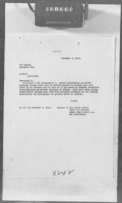 A: Early History and General Organization of the AEF Air Service > 20: Cablegrams Sent by the SOS (S Series) to the War Department Relating to Aeronautical Topics AND Courier Cablegrams Received by the SOS (X Series) from the War Department AND Courier Cablegrams Sent by the SOS (CS Series) to the War Department AND Courier Cablegrams Received by the SOS (CX Series) from the War Department