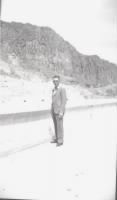 Charles E Nelson on top of Hoover Dam.