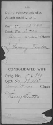 Thumbnail for Company [Blank] > Fenton, Henry (WC2506)