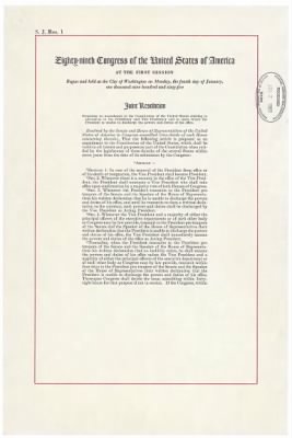 1787 - U.S. Constitution and Amendments > 1967 - Amendment 25: Presidential Succession
