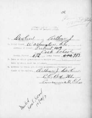 Old German Files, 1909-21 > W. J. Drautzburg (#8000-136728)